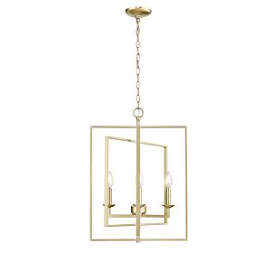 Nellis 4-Light Pendant in Modern Gold