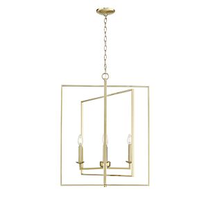 Nellis 4-Light Pendant in Modern Gold