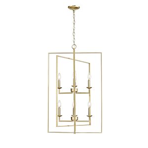 Nellis 8-Light Pendant in Modern Gold