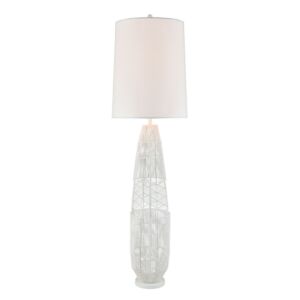 Husk 1-Light Floor Lamp in White