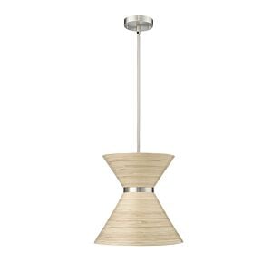 Jaycen 1-Light Pendant in Brushed Nickel