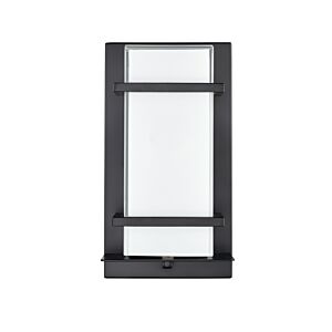 LED Outdoor Wall Sconce in Powder Coated Black