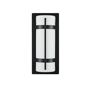 LED Outdoor Wall Sconce in Powder Coated Black