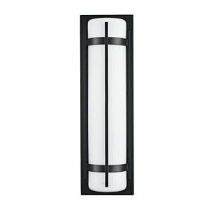 LED Outdoor Wall Sconce in Powder Coated Black