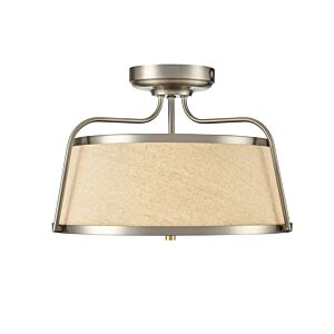 LED Semi-Flush Mount in Brushed Nickel