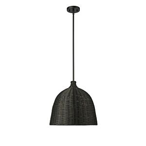 Elise 1-Light Pendant in Matte Black