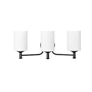 Ailey 3-Light Bathroom Vanity Light in Matte Black