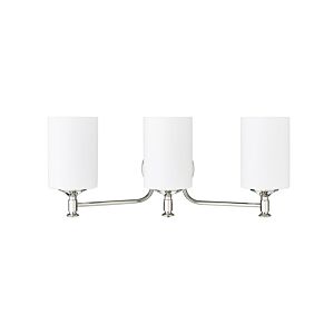 Ailey 3-Light Bathroom Vanity Light in Polished Nickel