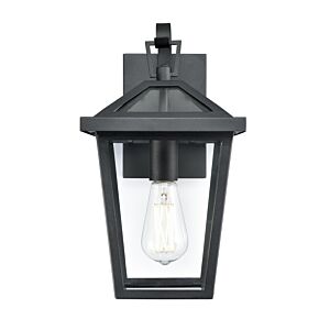 Mensun 1-Light Outdoor Wall Sconce in Textured Black