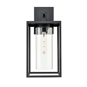 Ellway 1-Light Outdoor Wall Sconce in Textured Black