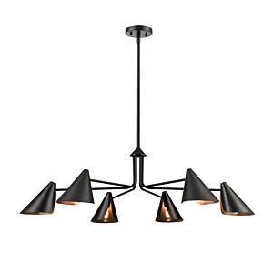 Warhol 6-Light Chandelier in Matte Black