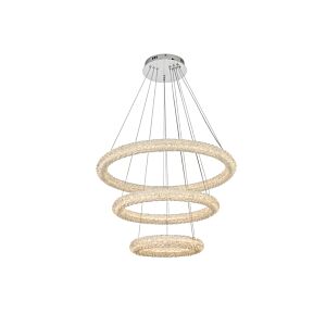 Bowen 3-Light LED Chandelier in Chrome