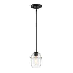 Summer Jazz 1-Light Pendant in Matte Black