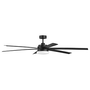 Chilz 1-Light 72" Outdoor Ceiling Fan in Flat Black