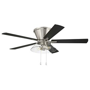 Insight 2-Light 52" Hanging Ceiling Fan in Brushed Polished Nickel