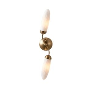 Crest 9-Light Wall Sconce in Winter Brass