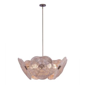 Poppy 5-Light Pendant in Pearlized Antique Brass