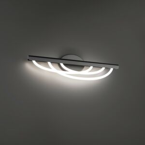 Swoop 3-Light LED Bathroom Vanity Light in Black