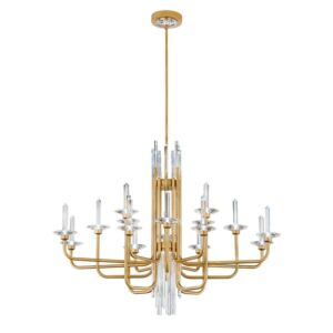 Calliope LED Chandelier in Soft Gold