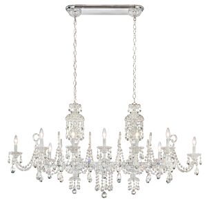 Sterling Linear 12-Light Linear Chandelier in Silver