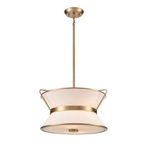 Layla 4-Light LED Chandelier in Brushed Brass