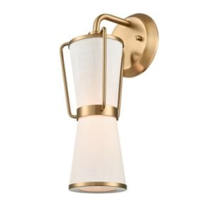 Layla 1-Light Wall Sconce in Brushed Brass