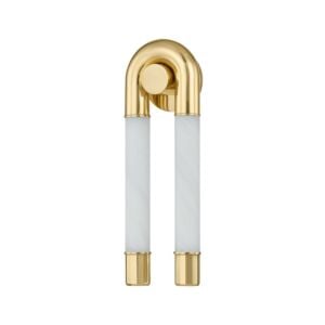 Zeme 2-Light LED Wall Sconce in Vintage Polished Brass