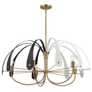 Petal 5-Light Chandelier in Champagne Bronze