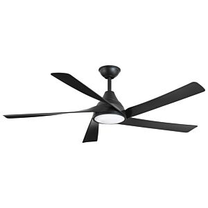 Transonic 1-Light 56" Hanging Ceiling Fan in Coal