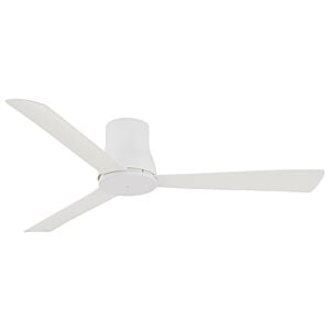 Simple Flush 52" 52"Outdoor Ceiling Fan in Flat White