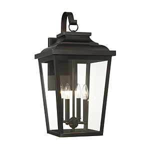 Irvington Manor 4-Light Wall Mount in Chelesa Bronze