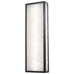 Salt Creek 1-Light LED Outdoor Wall Sconce in Coal