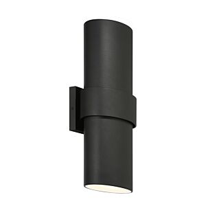 Lander Lane 2-Light LED Outdoor Wall Sconce in Sand Coal