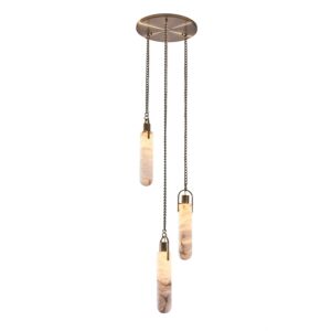 Flint LED Pendant in Winter Brass