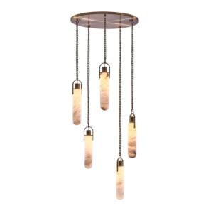 Flint LED Pendant in Winter Brass