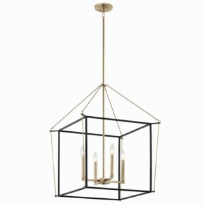 Eisley 4-Light Foyer Pendant in Champagne Bronze