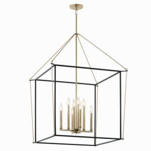 Eisley 8-Light Foyer Pendant in Champagne Bronze