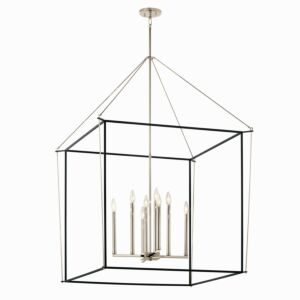 Eisley 8-Light Foyer Pendant in Polished Nickel