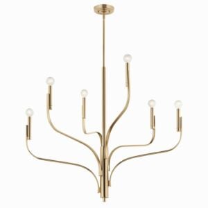 Livadia 6-Light Chandelier in Champagne Bronze