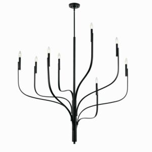 Livadia 8-Light Chandelier in Black