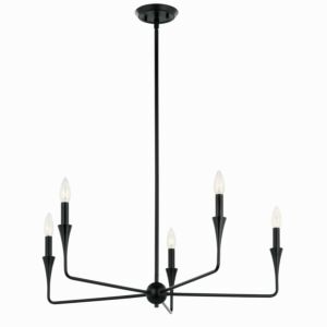 Alvaro 5-Light Chandelier in Black