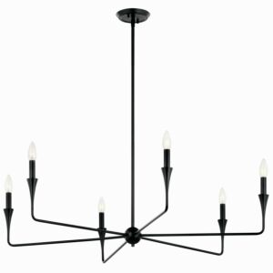 Alvaro 6-Light Chandelier in Black