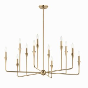 Alvaro 12-Light Chandelier in Champagne Bronze