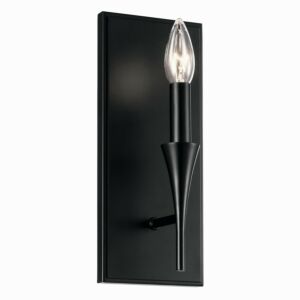 Alvaro 1-Light Wall Sconce in Black