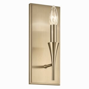 Alvaro 1-Light Wall Sconce in Champagne Bronze