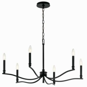 Malene 6-Light Chandelier in Black