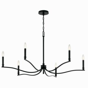 Malene 6-Light Chandelier in Black