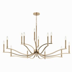 Malene 14-Light Chandelier in Champagne Bronze