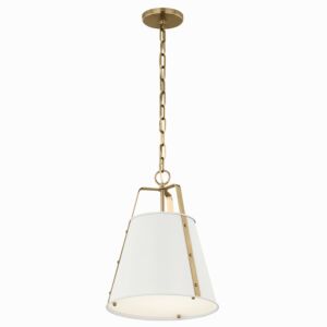 Etcher 1-Light Pendant in White