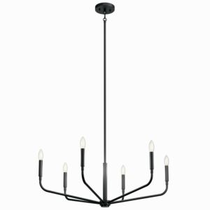 Madden 6-Light Chandelier in Black